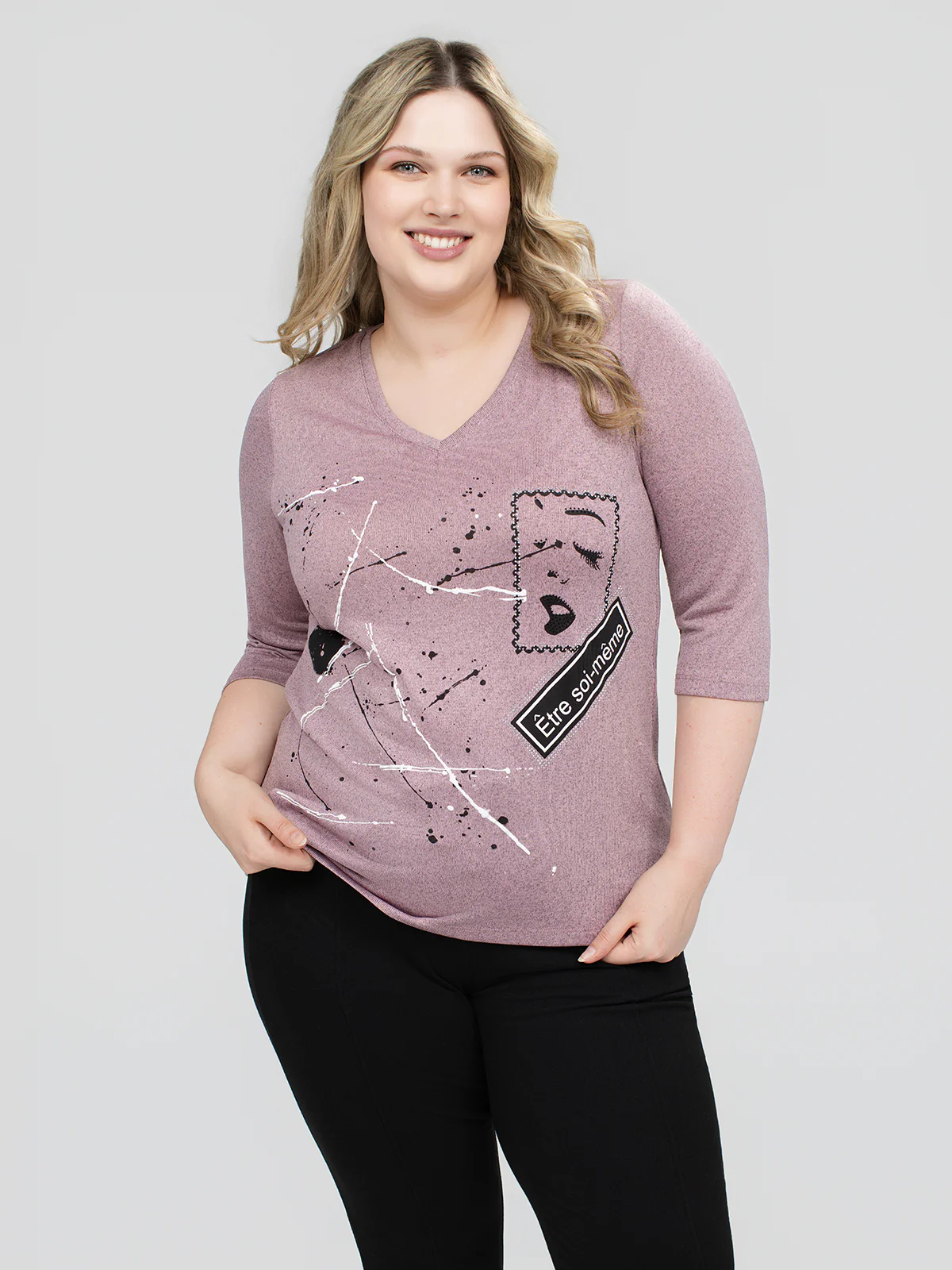 T-shirt Ă manches 3/4