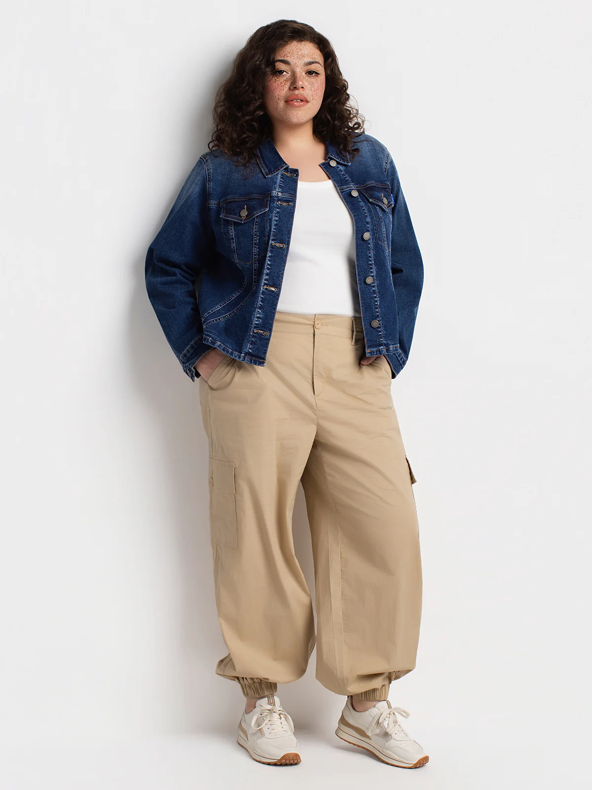 Veste en denim ajustée à manches longues - Image 4